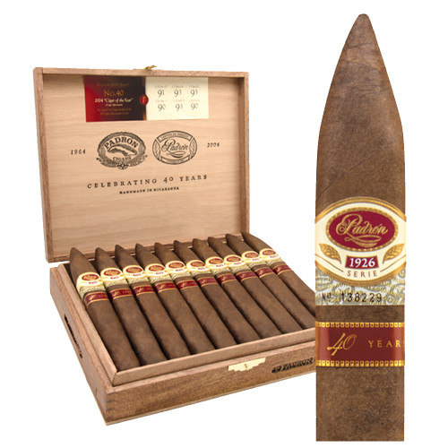 Padron 1926 Serie 40Th Anniversary Torpedo Natural 61/2X54