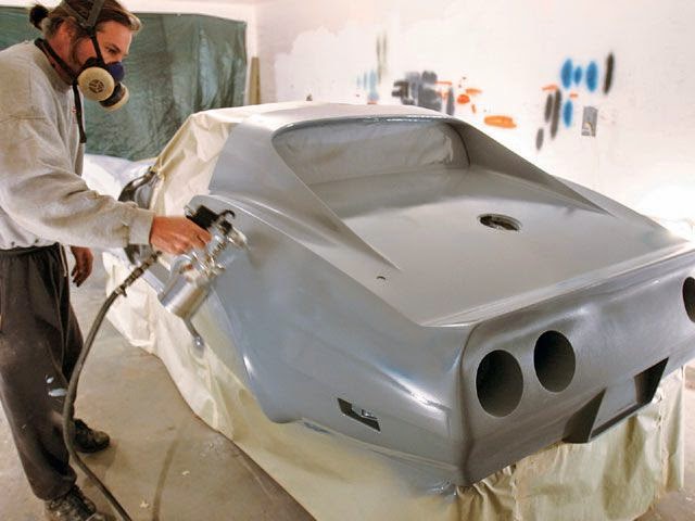 Euro American Classics & Body Shop — car in work