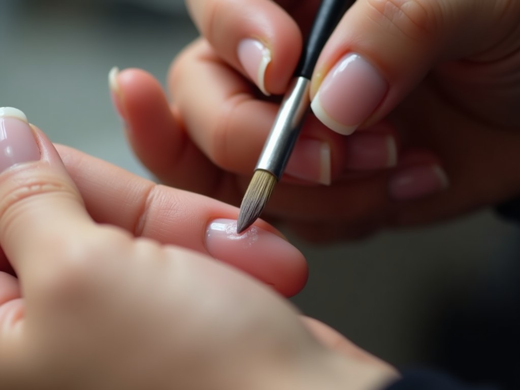 Structured gel manicure
