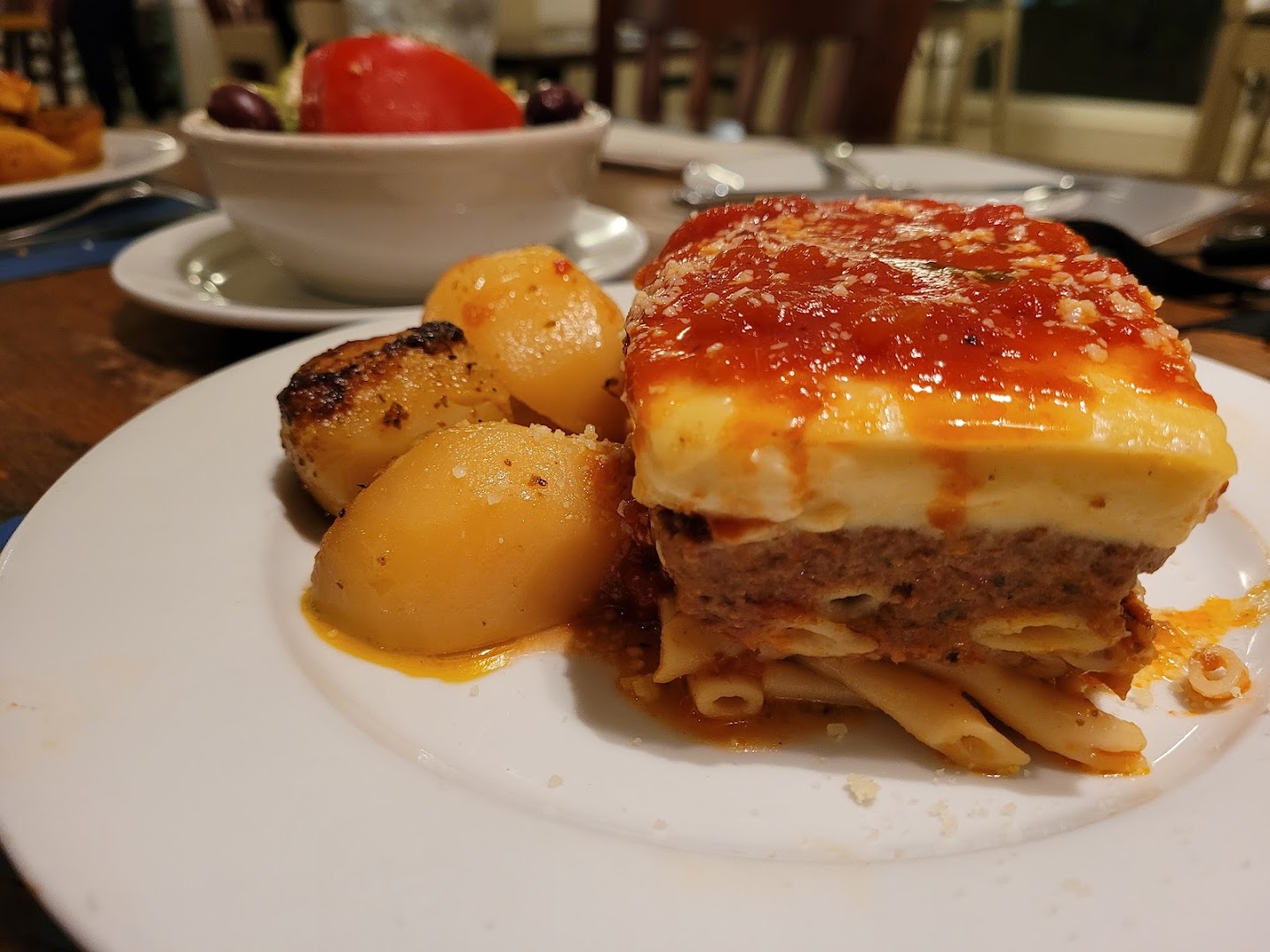 Maria's Greek Restaurant &mdash; a dish as served