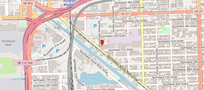 Map to Miami Paint & Body Shop