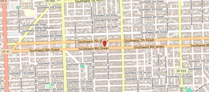 Map to The Corner Barbershop