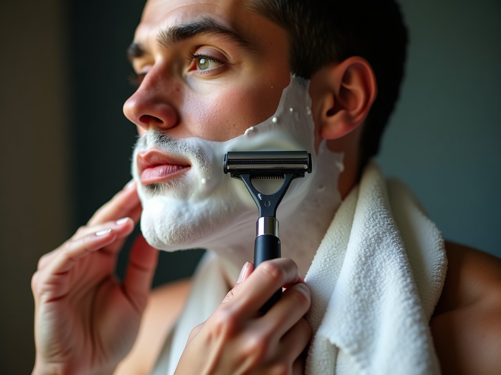 Straight-razor neck shave